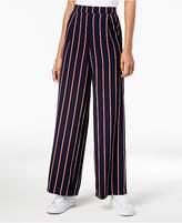 Thumbnail for your product : Ultra Flirt by Ikeddi Juniors' Striped Wide-Leg Pants