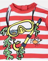 Thumbnail for your product : Stella McCartney Kids Striped Swim Top