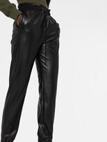 Thumbnail for your product : Ermanno Scervino Drawstring Faux Leather Leggings