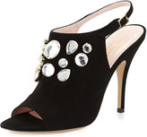 Thumbnail for your product : Kate Spade Farrow Crystal Slingback Sandal, Black