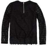 Thumbnail for your product : Aqua Girls' Long Sleeve Lace Top, Big Kid - 100% Exclusive