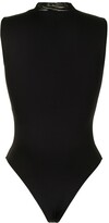 Thumbnail for your product : Lisa Von Tang Band Collar Sheer-Neck Swimsuit