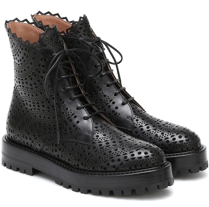 feminine lace up boots