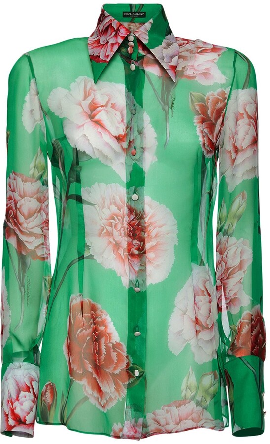 Printed Silk Blouse | Shop the world's largest collection of 