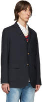 Thumbnail for your product : Beams Navy Combat Wool Blazer
