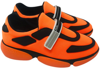 prada sneakers cloudbust orange