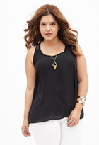 Thumbnail for your product : Forever 21 Plus Size Woven-Racerback Chiffon Top