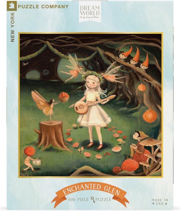 NEW YORK PUZZLE COMPANY Enchanted Glen 500 Piece Puzzle