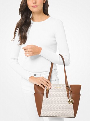 Michael Kors Charlotte Medium 2-in-1 Saffiano Leather and Logo Tote Bag -  ShopStyle