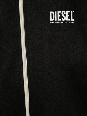 Diesel Kids TEEN slogan-print tracksuit top
