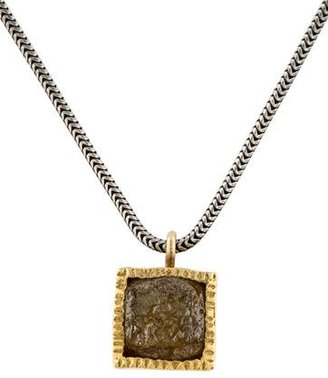 Todd Reed Diamond Cube Pendant Necklace