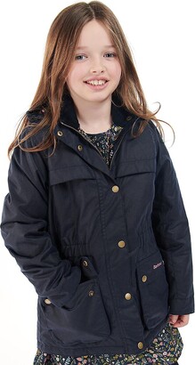 Barbour Little Girl's & Girl's Cassley Waxed Cotton Jacket
