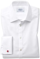 Thumbnail for your product : Charles Tyrwhitt Classic Fit Non-Iron Square Weave White Cotton Dress Shirt Single Cuff Size 15/34