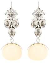 Isabel Marant Crystal wooden drop earrings