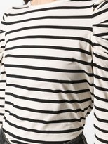 Thumbnail for your product : Seventy drape-sleeves striped T-shirt
