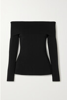 Thumbnail for your product : Proenza Schouler Off-the-shoulder Stretch-knit Top - Black