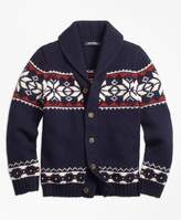 Thumbnail for your product : Brooks Brothers Wool Blend Fair Isle Cardigan