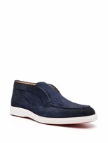Thumbnail for your product : Santoni Pol Elast suede loafers