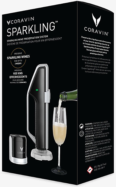 Coravin Black White Sparkling Wine Preservation System