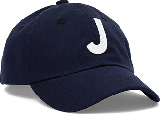 Tiny Expressions - Initial Toddler Boys Baseball Cap | Monogrammed Adjustable Navy Letter Hat