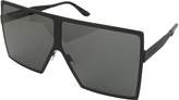 Thumbnail for your product : Saint Laurent New Wave 182 Matte Black Metal Betty Sunglasses