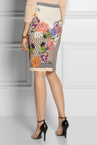 Thumbnail for your product : Etro Printed knitted silk skirt