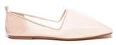 Thumbnail for your product : Rodo Ruched mesh ballerina flats