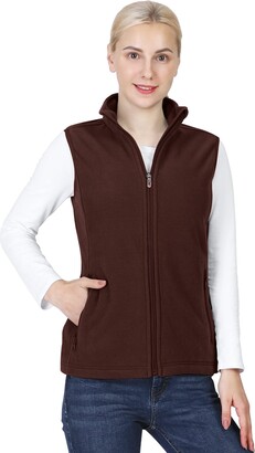 Outdoor Ventures Women's Lightweight Warm Zip Up Long-Sleeve Soft Polar Fleece Jacket for Fall Winter