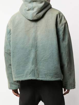 Yeezy shearling-lined canvas jacket