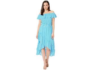 Tommy Bahama Palm Party Over the Shoulder Midi Dress
