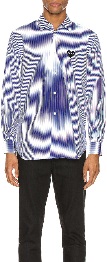 comme des garcons striped shirt mens