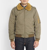 Thumbnail for your product : J.Crew Wallace & Barnes Shearling-Collar Bomber Jacket