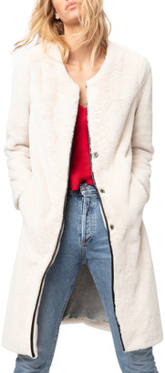 faux fur duster coat