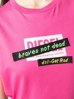Thumbnail for your product : Diesel T-Daria-R2 embroidered tape cotton T-shirt