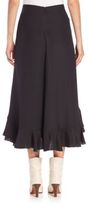 Thumbnail for your product : Chloé Ruffled Silk Midi Skirt