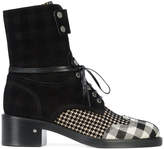 Laurence Dacade checked panel boots 