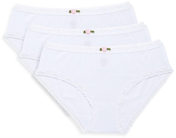 Little Girls & Girls 3-Pack Leo Brief Set Saks Fifth Avenue Girls Clothing Underwear Briefs 