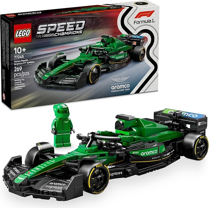 LEGO Speed Champions Aston Martin Aramco F1 AMR24 Race Car, 269 Pieces (77245)