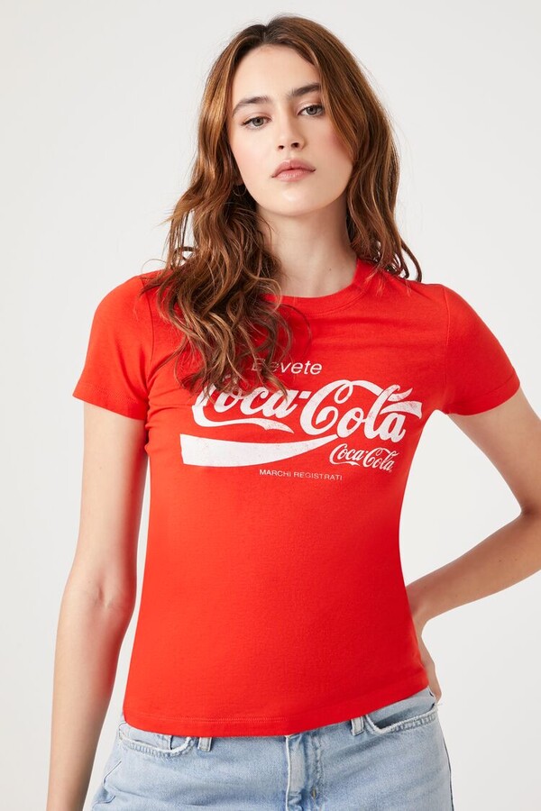Forever 21 Bevete Coca-Cola Graphic Baby Tee - ShopStyle T-shirts
