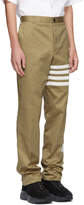 Thumbnail for your product : Thom Browne Beige Seamed Four Bar Unconstructed Chino Trousers