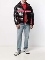 Thumbnail for your product : GCDS logo stripe padded jacket
