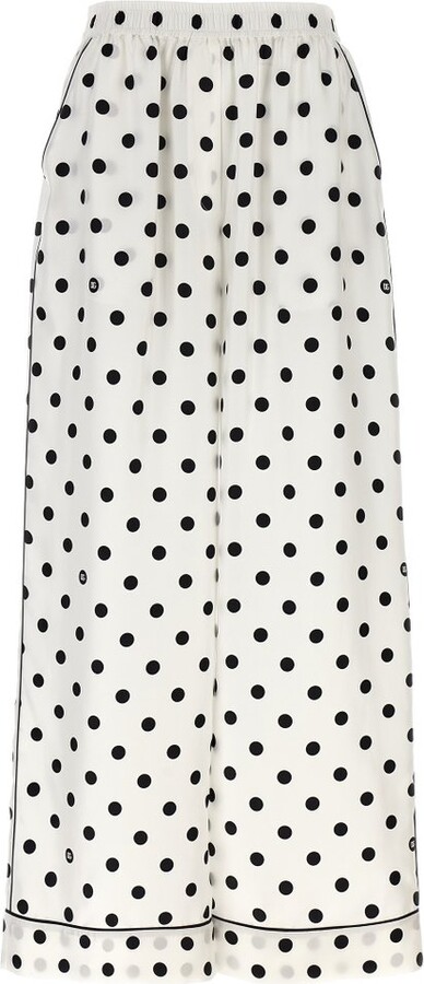Dolce & Gabbana Polka-Dot Printed Pajama Pants