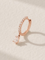 Thumbnail for your product : Anita Ko Huggies 18-karat Rose Gold Diamond Single Hoop Earring - One size