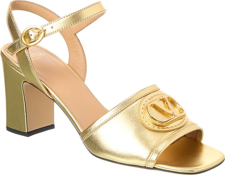 Valentino Vlogo 75 Leather Sandal