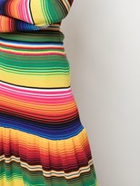 Thumbnail for your product : Carolina Herrera Striped Tiered Maxi Dress