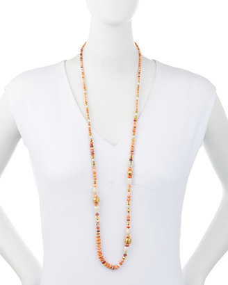 Chan Luu Long Mixed-Bead Single-Strand Necklace