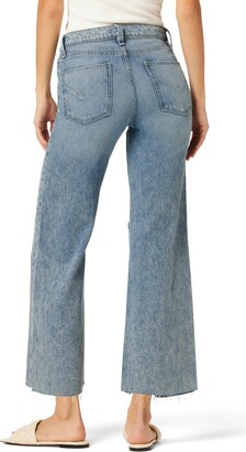 Hudson Rosie High-Rise Wide Leg Crop in Young at Heart Des (Young at Heart Des) Women's Clothing