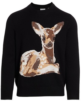 burberry deer sweater