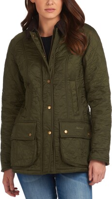 Barbour Beadnell Polarquilt Plaid-Trim Utility Coat