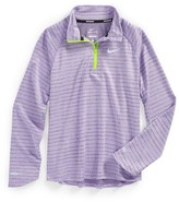 Thumbnail for your product : Nike 'Element' Dri-FIT Half Zip Pullover (Big Girls)